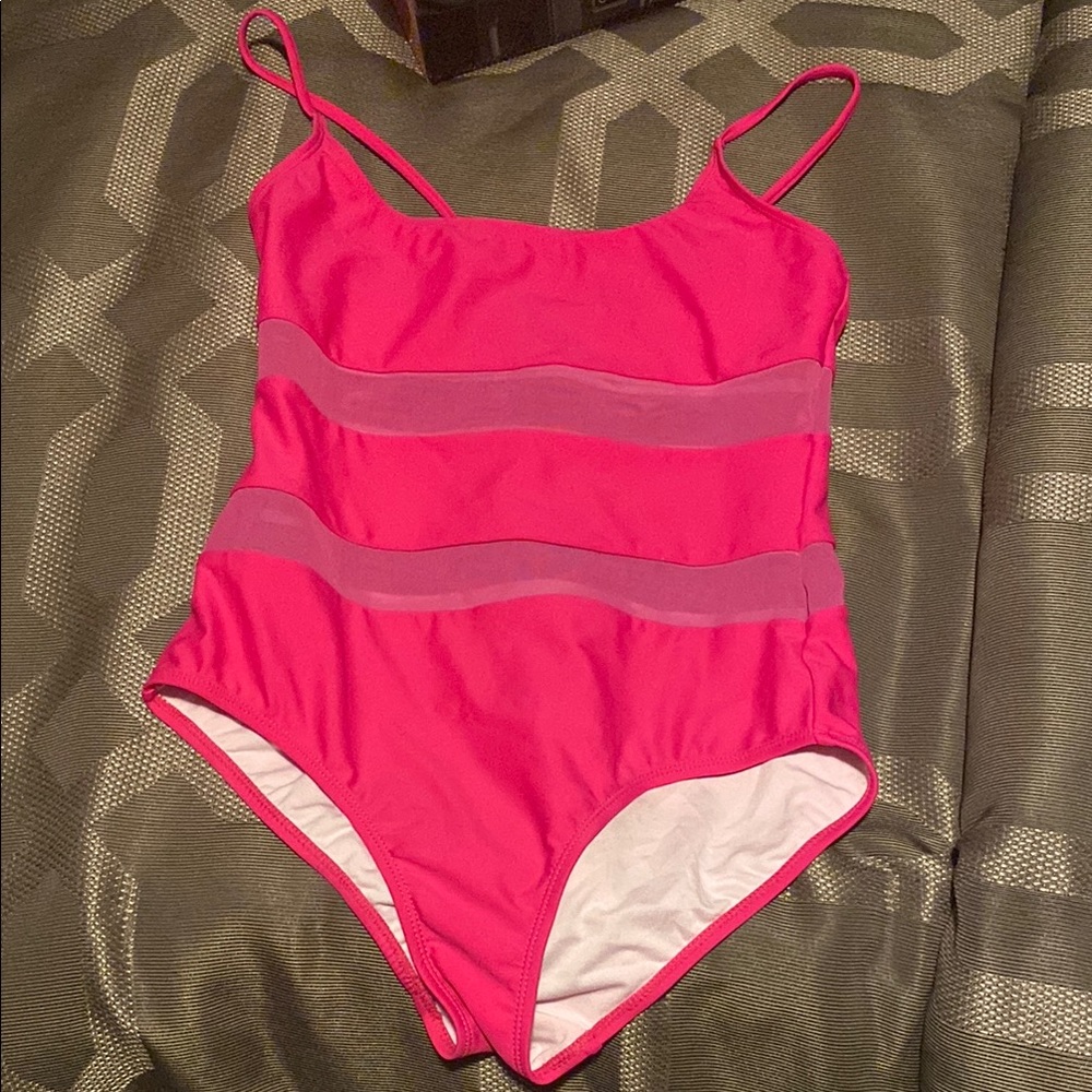 Pink Lily Women's Hot Pink One Piece Swimsuit
